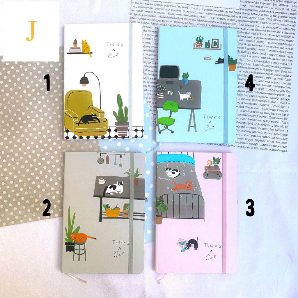 [JINGO] - Notebook A5 Garis Buku Tulis Hardcover Motif Kartun Lucu Journaling Diary Planner/Journal/Murah Hardcover Mini