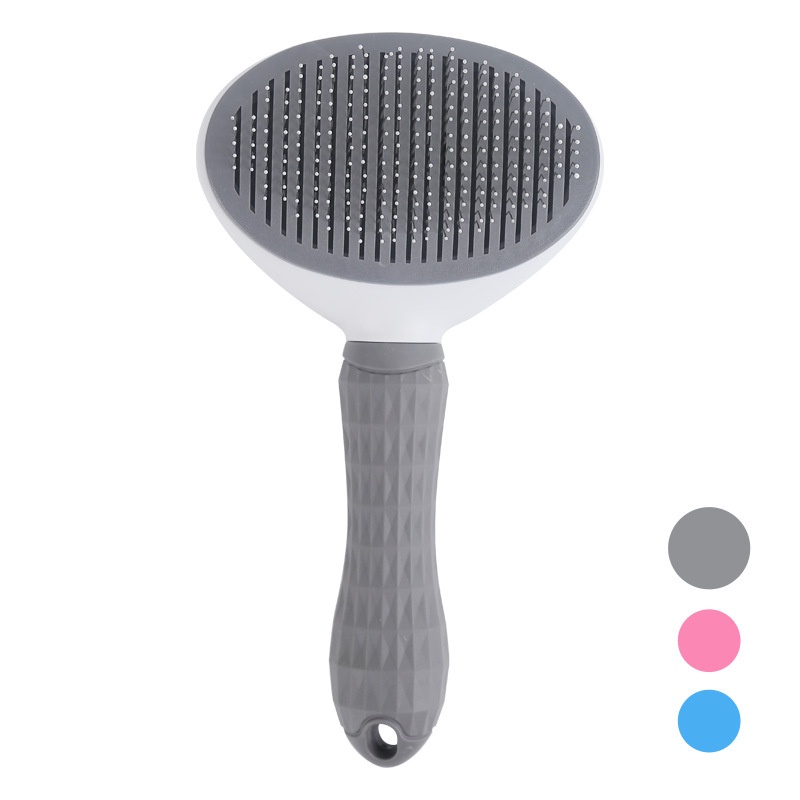 Sisir Hewan Peliharaan Sisir Kucing Anjing Hair Pet Brush with Button