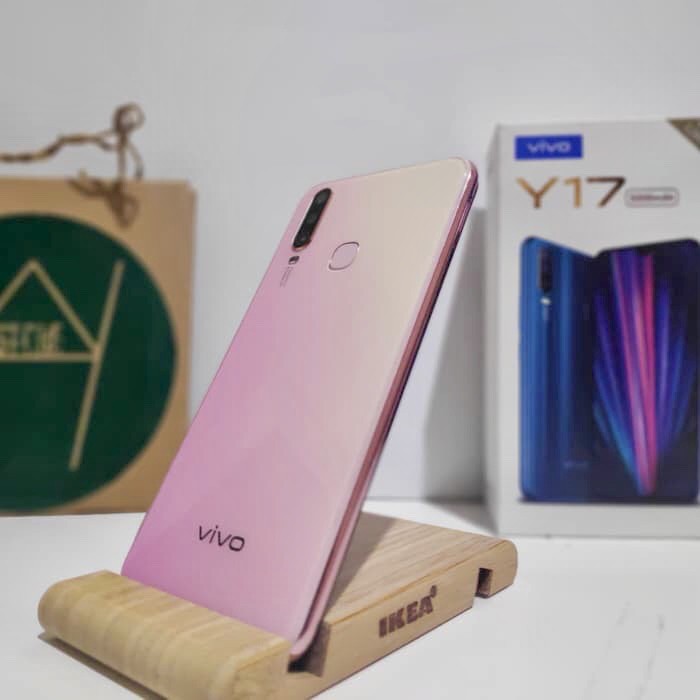 Vivo Y17 Ram 4 128 Gb Fullset Mulus Like New Pearl Pink Blue Shopee Indonesia