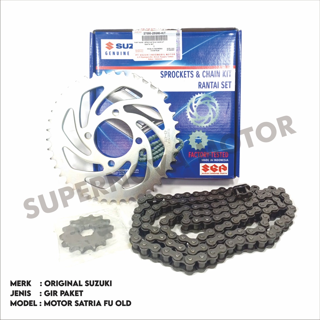 GIR PAKET GEAR SET SATRIA FU LAMA ORI SUZUKI SATRIA FU 150 ORI SGP 27000-25G60-KIT