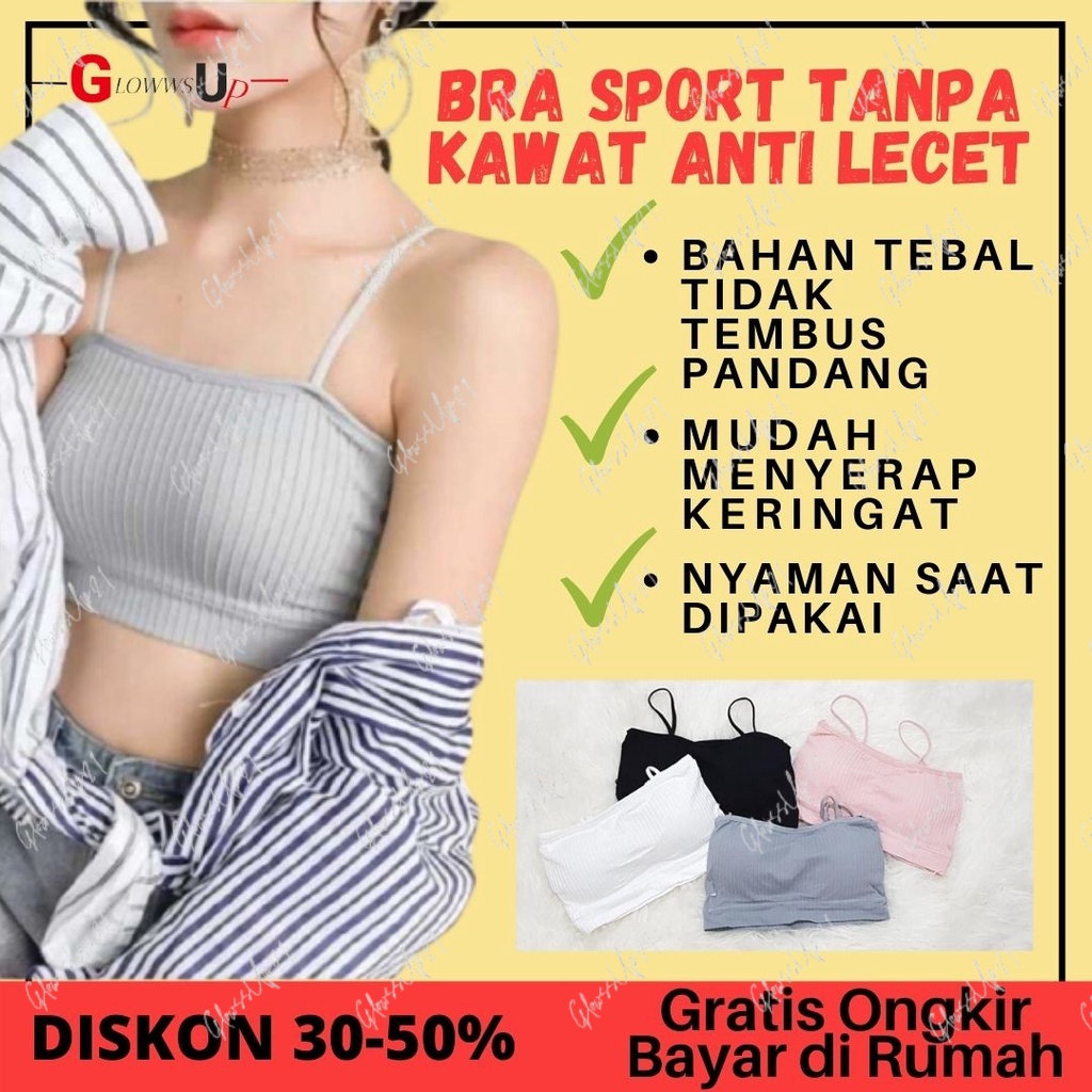 BRA TANPA KAWAT BRALETTE BRA KEMBEN TUBE TALI BH TANPA KAWAT FASHION BRA