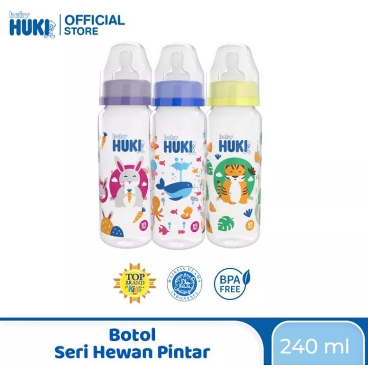 Huki - Botol PP SP Round 240 ML