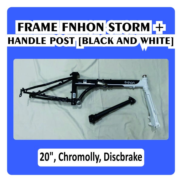 Frame fork hp FNHON Storm Hitam Putih Black White Bright 2 warna Discbrake Disc brake db not Blast