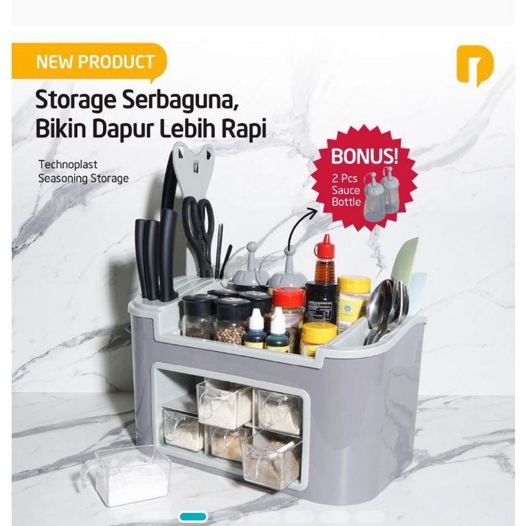 Rak Bumbu Technoplast Seasoning Storage