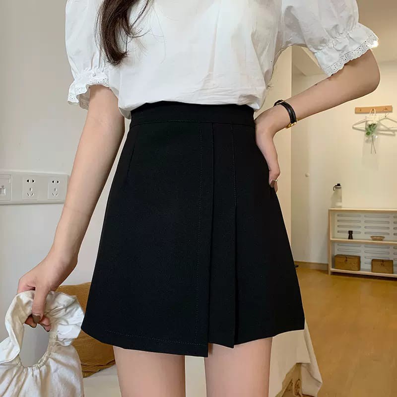 READY! LMB ROK KOREA ASIMETRI KOREANSKIRT PLEATED UNIK