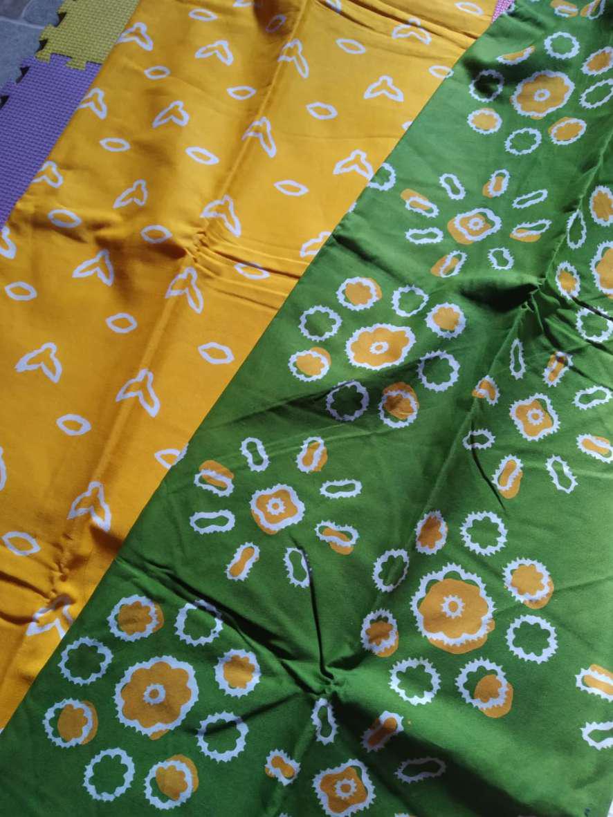 Sdq Kain Batik Cap Garutan Hijau Kain Bahan Batik Cap Hijau Batik Pekalongan