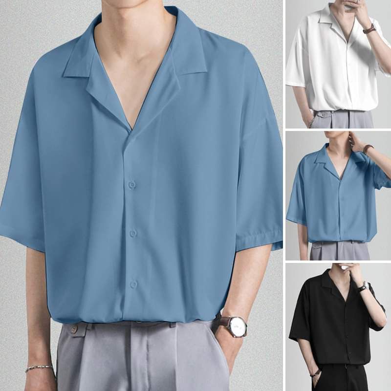 Men Korean Shirt.Pajama's Shirt.Summer shirt