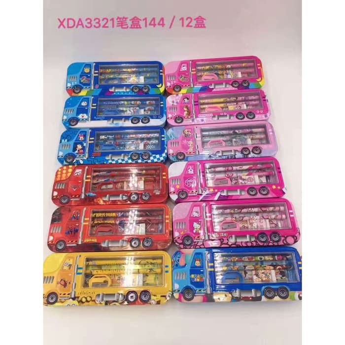 

Kotak Pensil Set Kaleng isi Alat Tulis Motif Karakter Anak