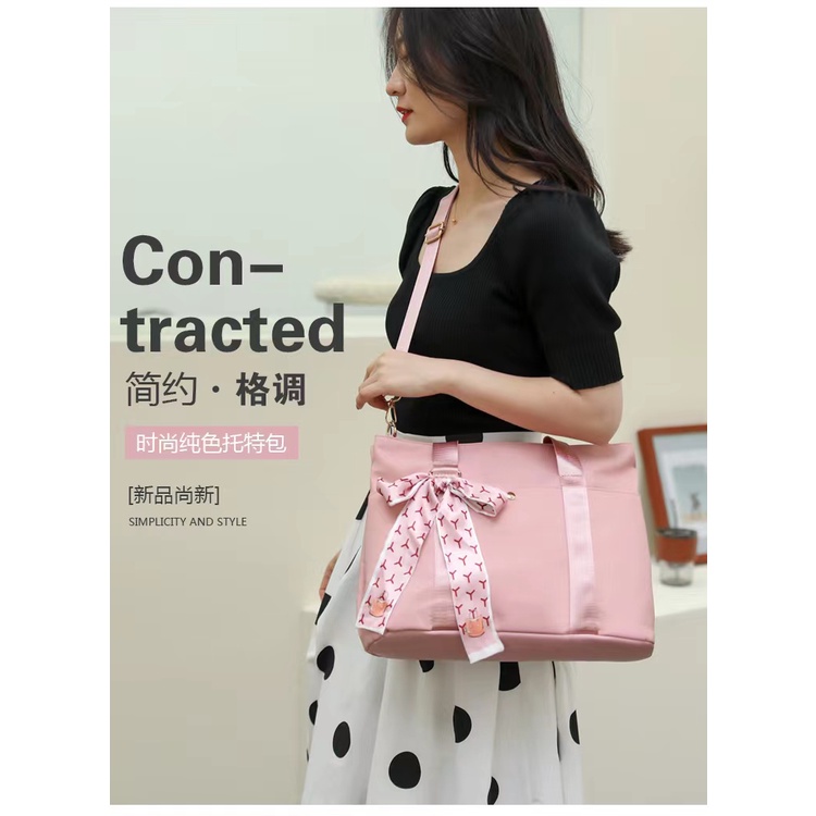 BJ64900 - BEIGE/BLACK/PINK - TAS SLEMPANG PITA WANITA FASHION IMPORT MODIS ELEGAN TERMURAH TERLARIS TERBARU BAGSTORE JAKARTA TAS BATAM ZC4900