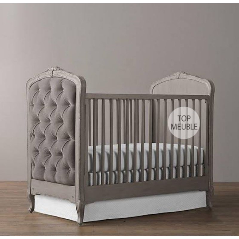 Dipan Tempat Tidur Bayi Box Bayi Jok grey