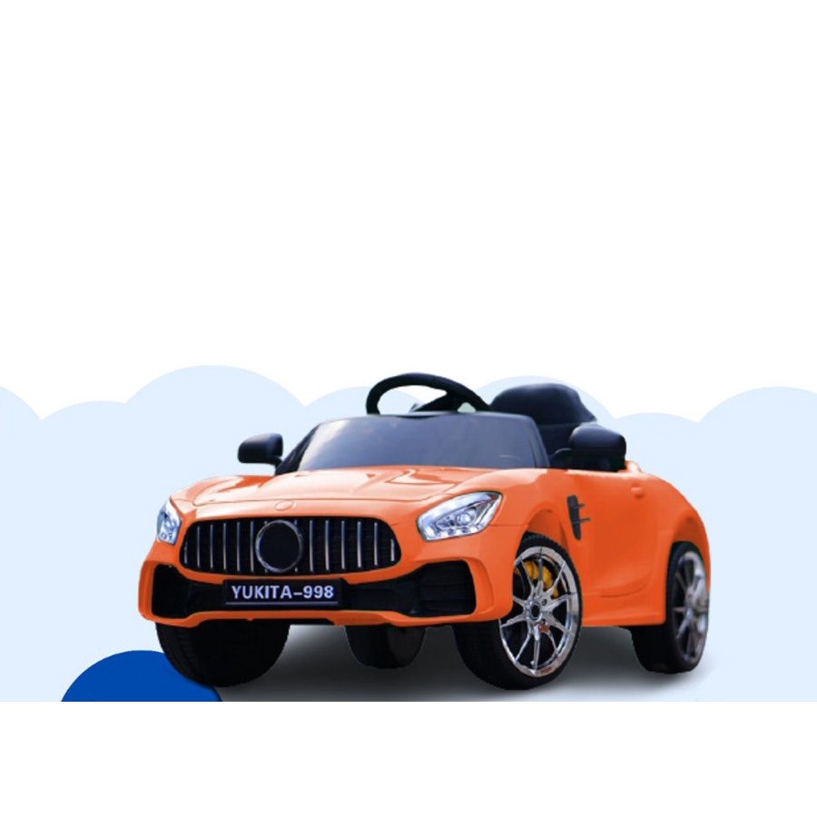 instan Mobil Aki Mainan Anak Remote volta mercedes Control mercy mercedez AmG cOupe Yukita 998 Mercy Mercedes Benz Non Paint Aki 12v/7Ah amg coupe Garansi Standar SNI-Orange