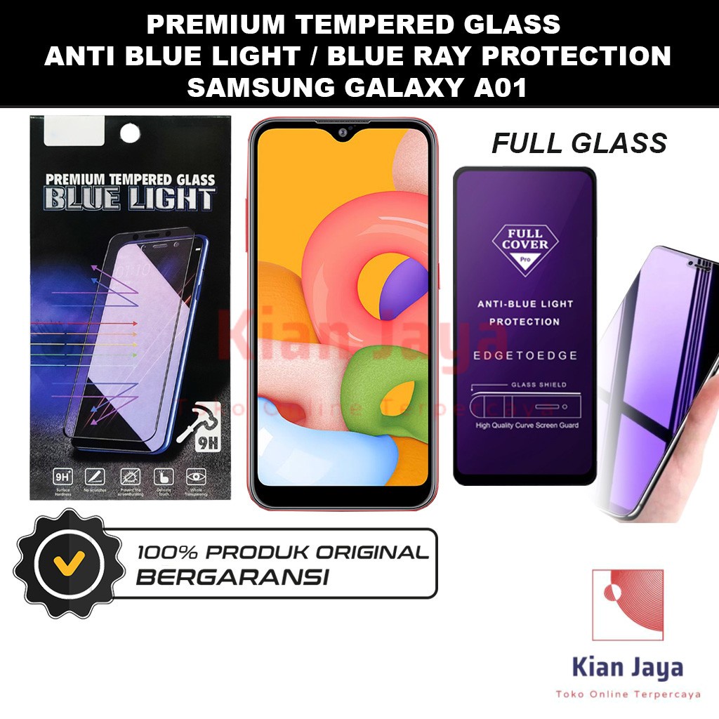 Tempered Glass Samsung Galaxy A01 Anti Blue Light Hp Temper Anti Gores