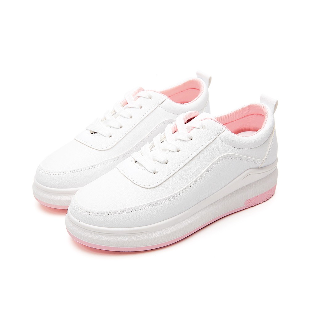 PVN Suga Sepatu Sneakers Wanita Putih Pink Shoes 004-3