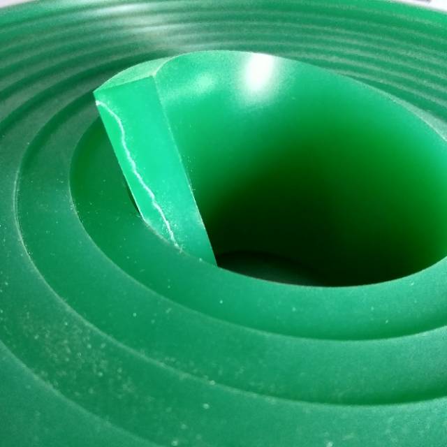 Rakel Sablon Hijau Papak 9mmX50mm kekerasan 55A HARGA PER CM