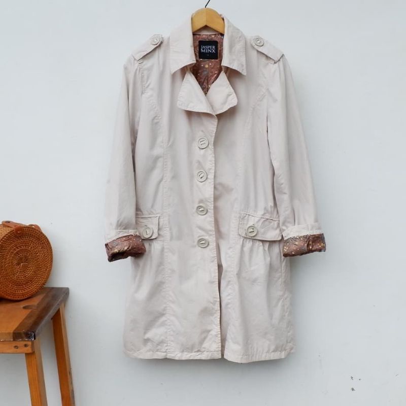 Jasper long coat / coat korea / jacket korea / vintage / jacket jepang / coat jepang lucu / jacket w