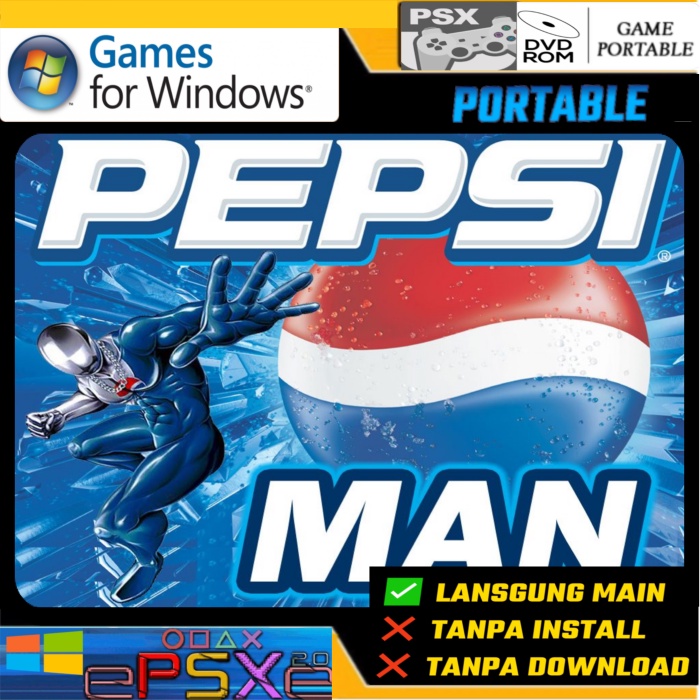 GAME PC PEPSIMAN PS1 PORTABLE EMULATOR PS1 PC LAPTOP