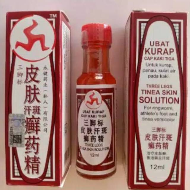 Ubat Kurap Cap Kaki Tiga Cair untuk Kurap Panu dll Obat Kulit