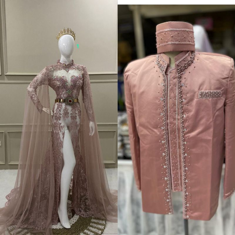 SALEEE GAUN PENGANTIN KEBAYA BEREKOR//GAUN WEDDING AKAD MEWAH FULL PAYET