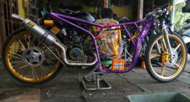 Knalpot ROB1 MATIC Mio 200cc DB 17 ROB 1 RACING stainless