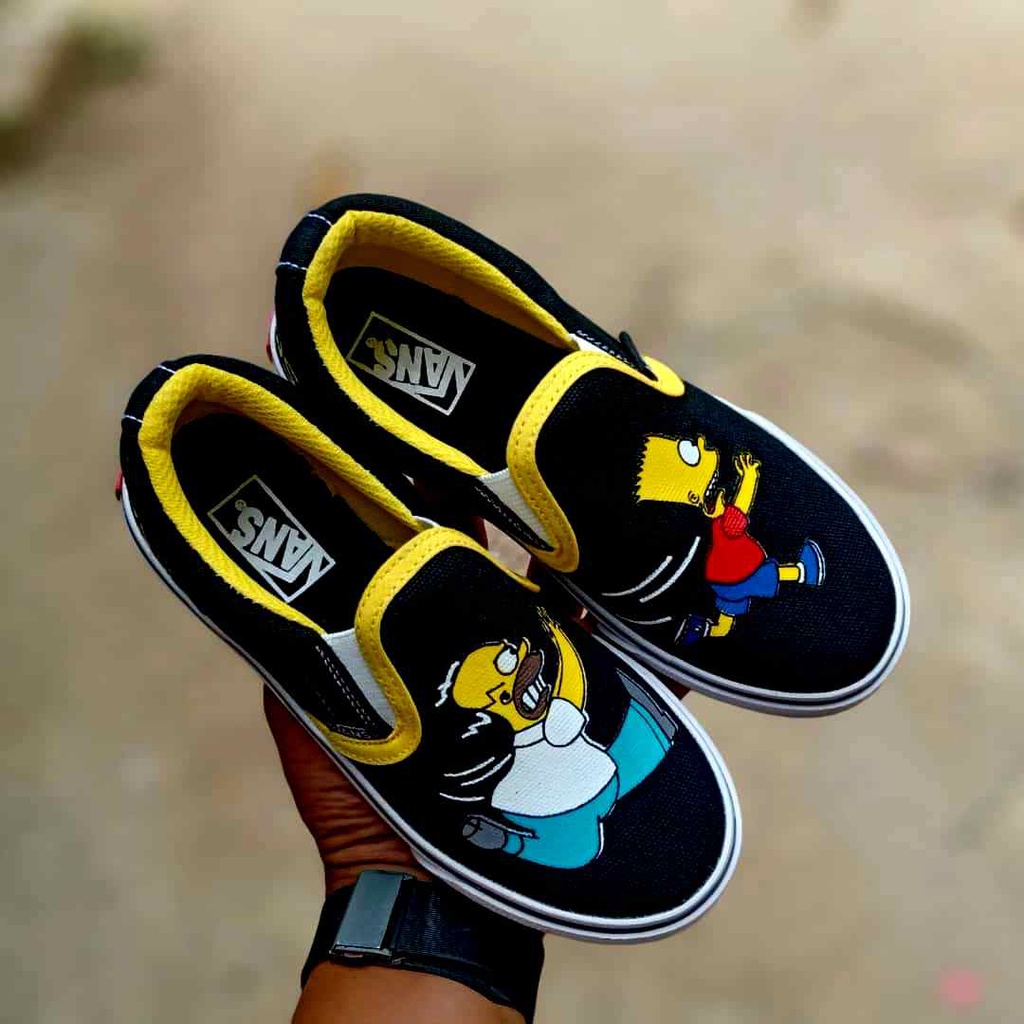 vans simpsons flip flops