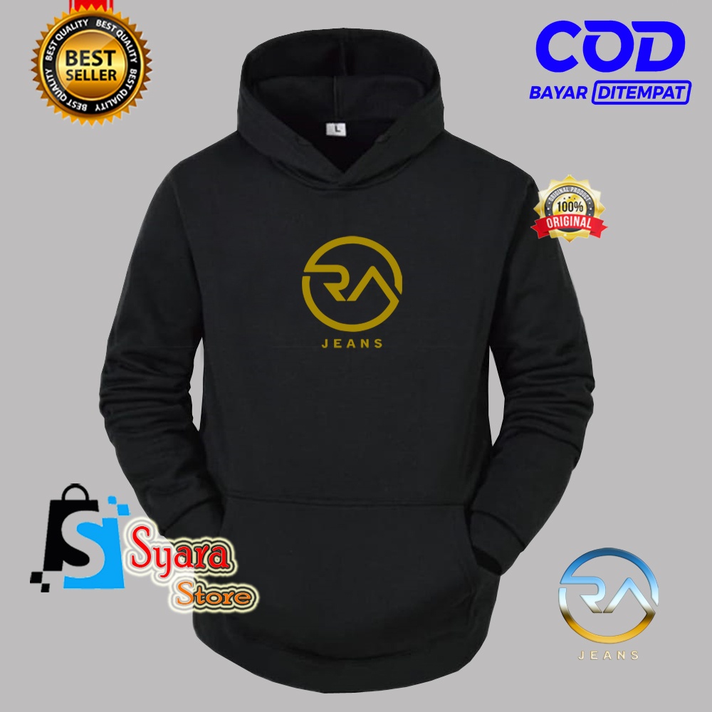 Bisa COD / Hoodie RA Jeans Gold / Jaket Hoodie Distro / Jaket Tebal / Jaket Sweater / Jaket Musim Di