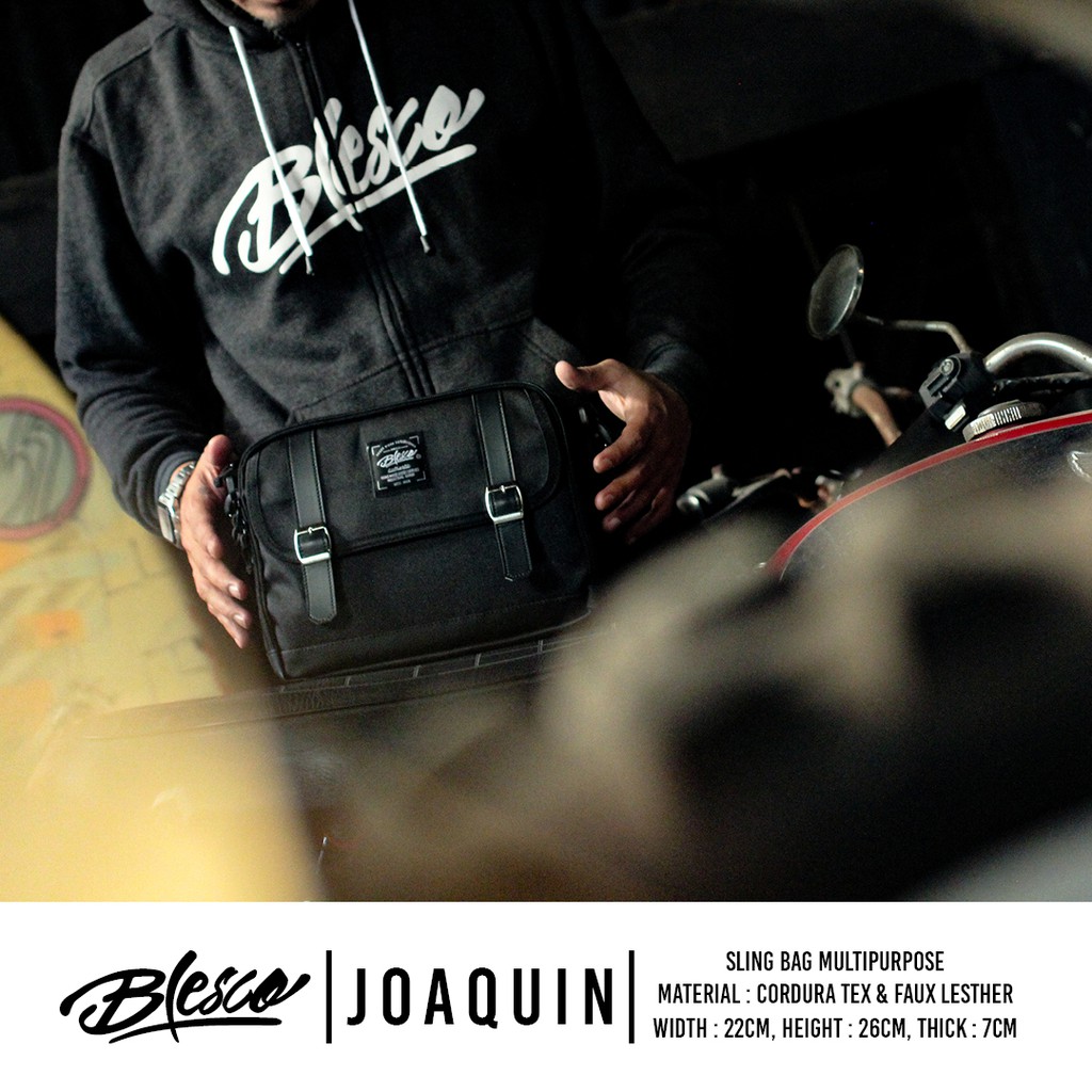 Tas Selempang Pria Premium Black