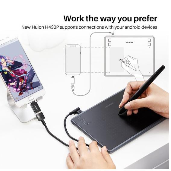 

Paint H430P digital tablet signature board writing hand-painted pen without battery (KODE 779)