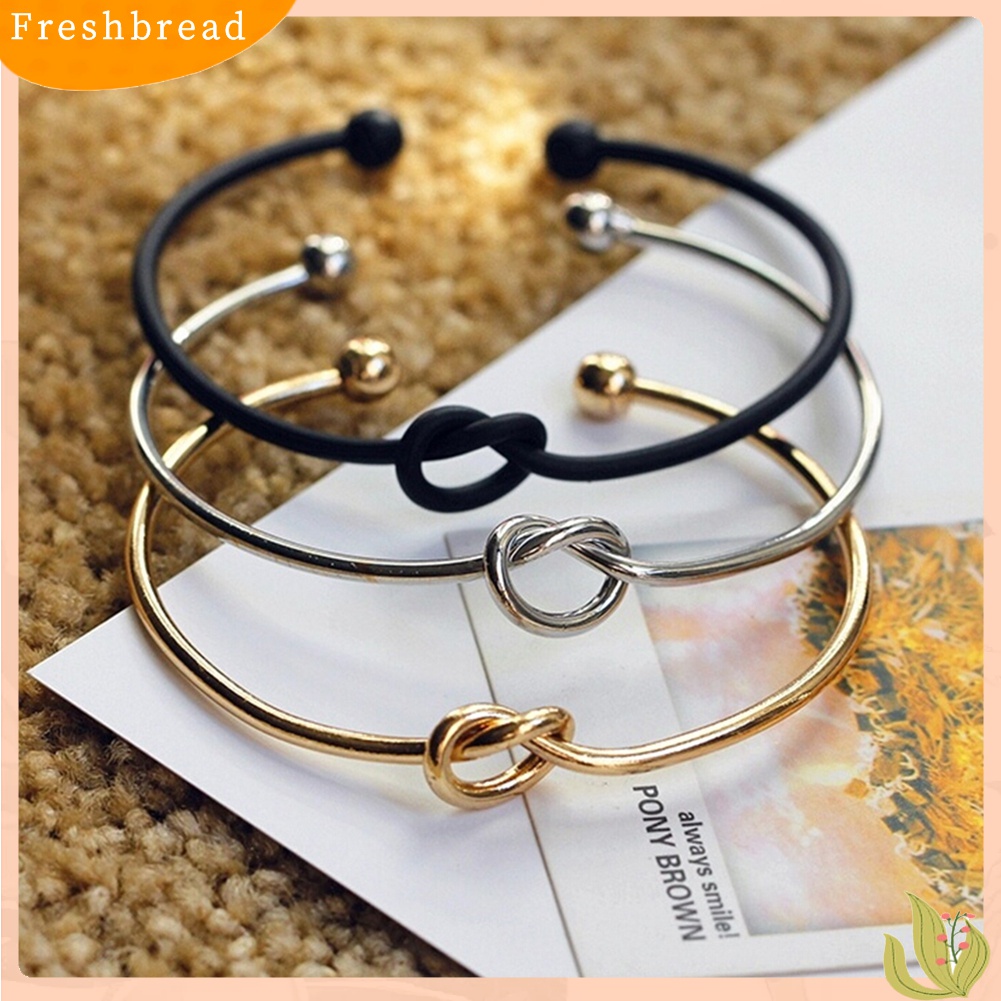 [TERLARIS]Women Fashion Elegant Simple Style Jewelry Knot Adjustable Open Bracelet Bangle