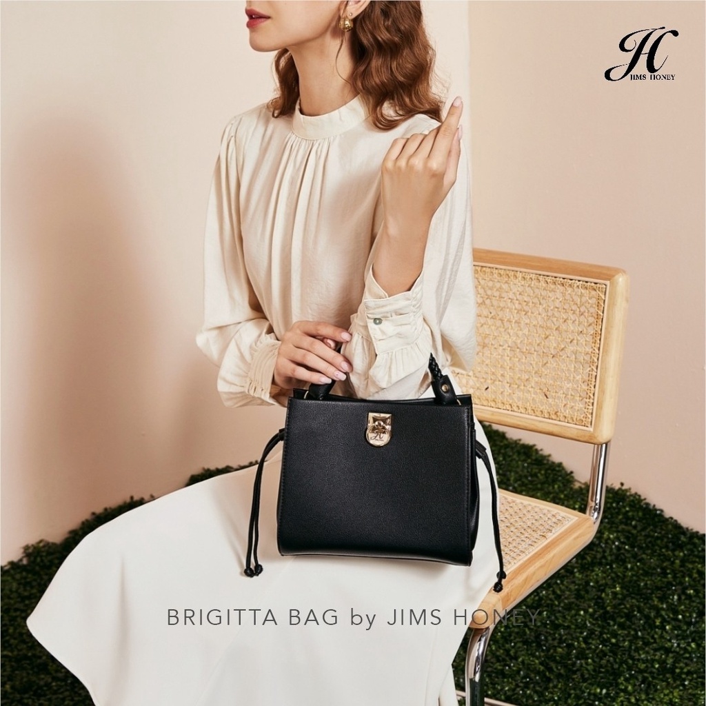 Jims Honey Brigitta Bag Tas Selempang Wanita Korea Fashion Import Sling Bag Rantai