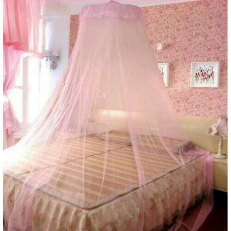 Kelambu gantung bulat anti nyamuk big besar jumbo transparan tempat tidur