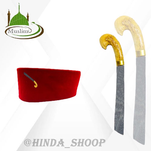 Pin Golok Betawi  Palang Pintu Accesoris Peci Pin Golok Cabut Pin Peci Pin Betawi