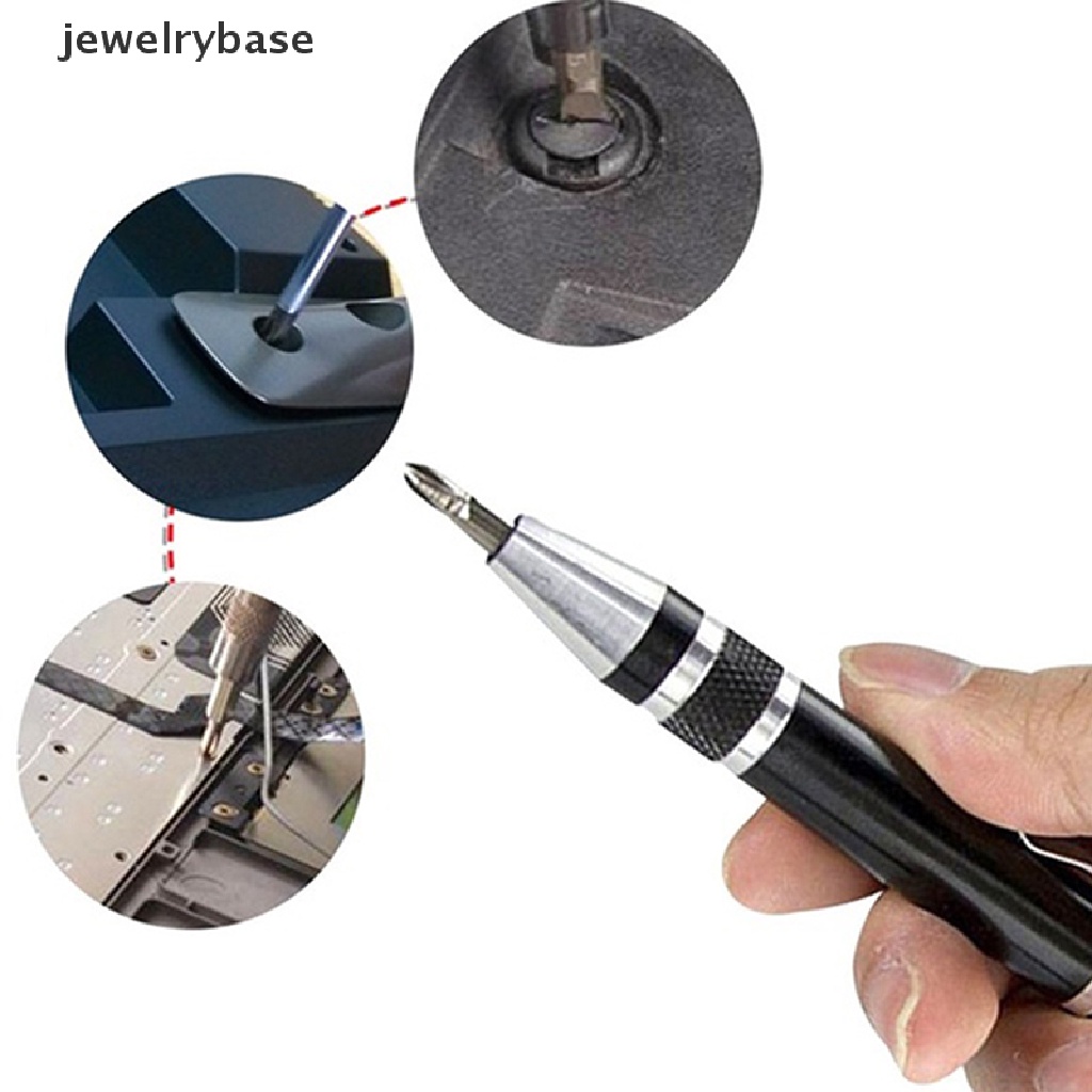 (jewelrybase) 8 In 1 Pen Obeng Mini Presisi Multifungsi Untuk Alat Pertukangan