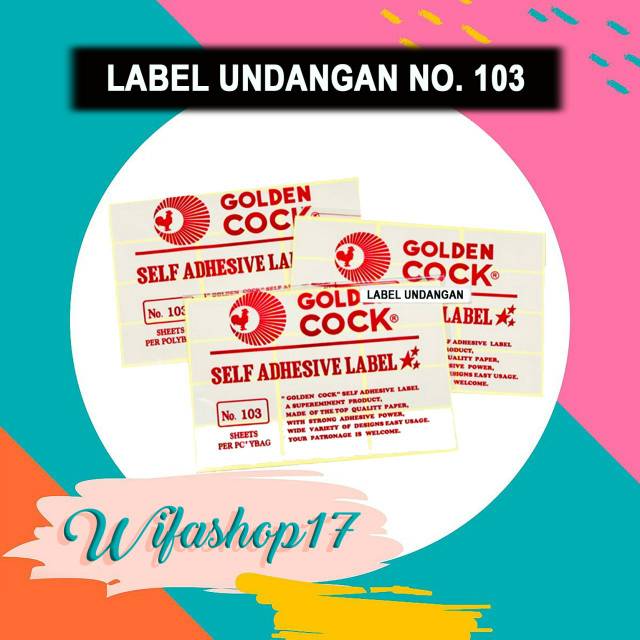

LABEL 103 STICKER UNDANGAN