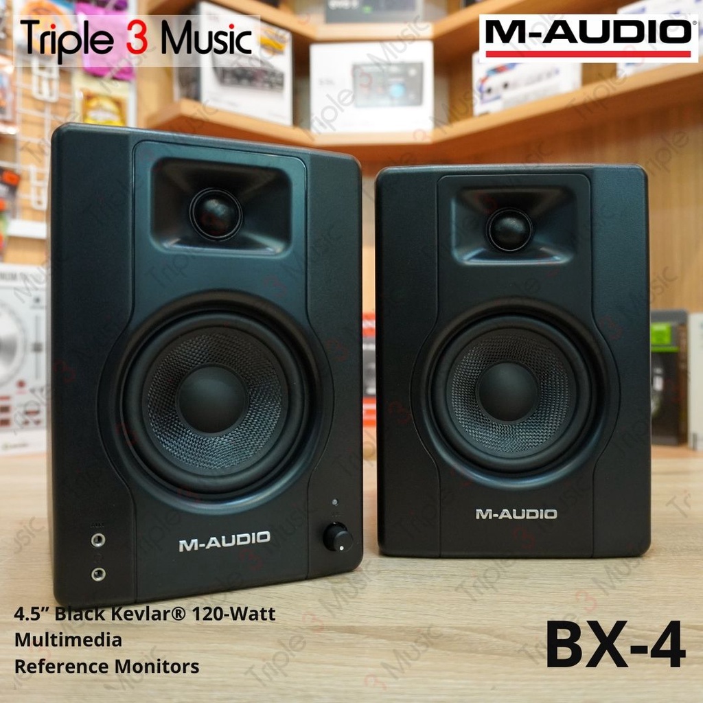 M-AUDIO BX4 BX-4 4.5 inch Pair Speaker Monitor Flat Original