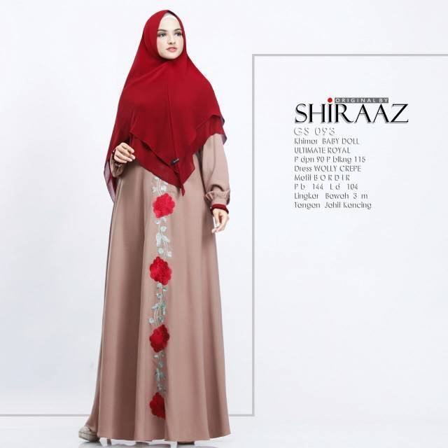 GS 093 gamis syari Shiraaz original