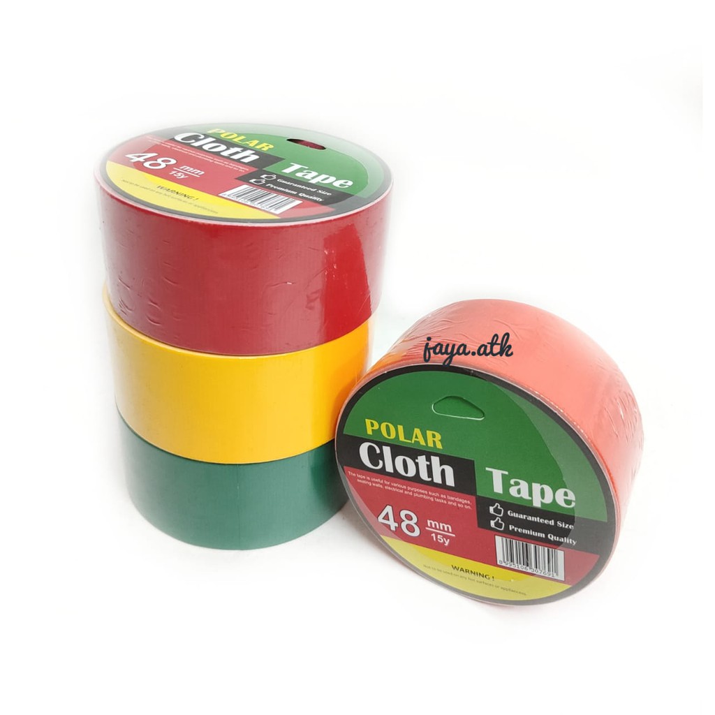 LAKBAN KAIN WARNA 48MM / CLOTH TAPE WARNA LINEN / CLOTH TAPE 48MM / TAPE LAKBAN 2INC BESAR