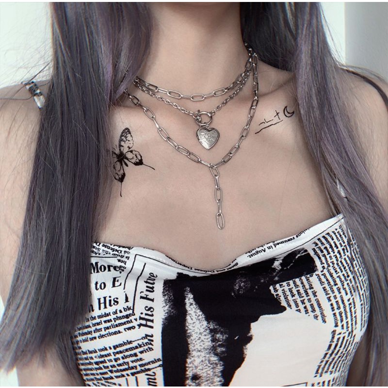 KALUNG METAL HEART CHAIN LAYER AI0169