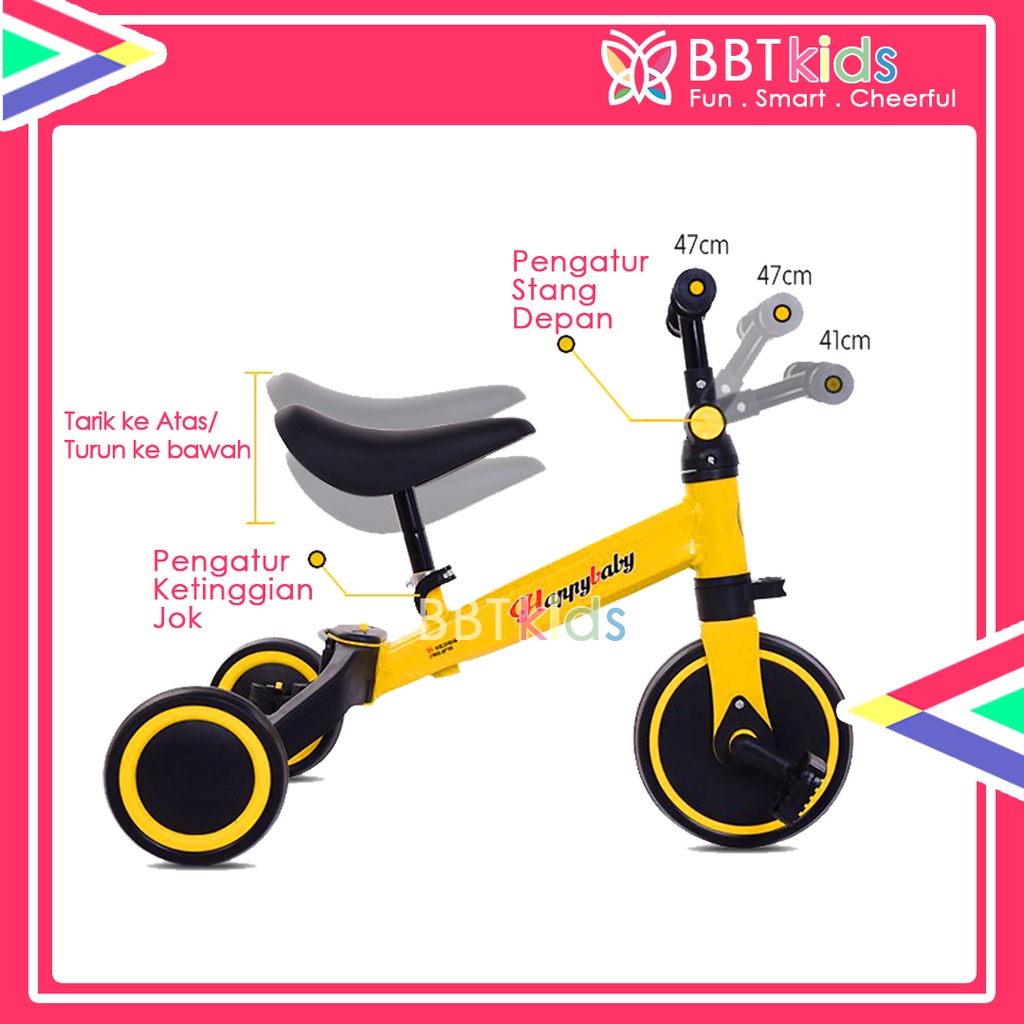 SEPEDA RODA 3 2IN1 BALANCE BIKE KESEIMBANGAN ANAK TRICYCLE GOODBOY