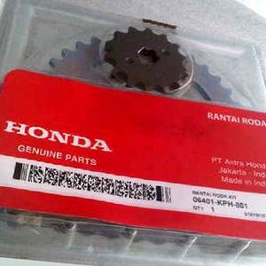 Gear Set Karisma Supra-X 125 Rantai Girset Depan Belakang AHM Original