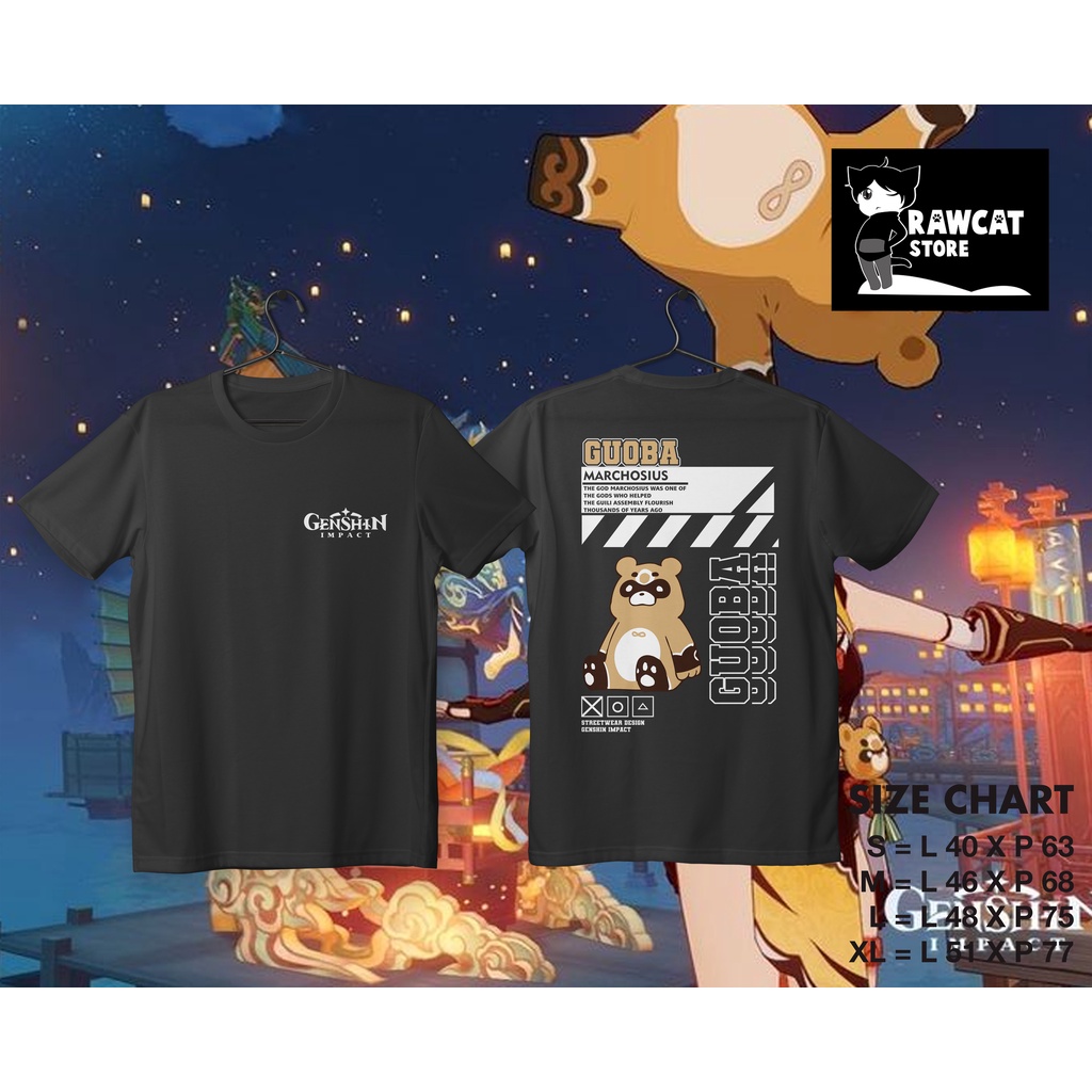 Kaos Guoba Streetwear -Genshin Impact