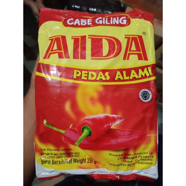 

AIDA/CABE BUBUK/CABE GILING KEMASAN 250GR