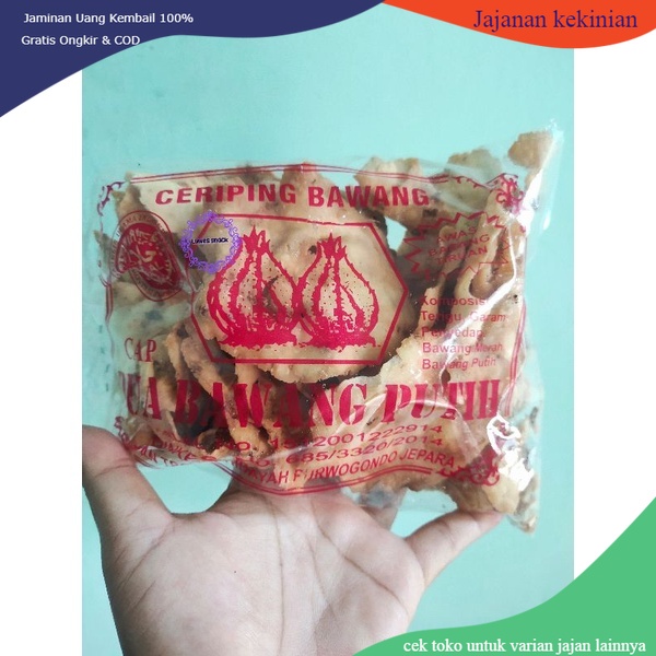 

keripik bawang isi 200gr- ceriping bawang-kripik jadul-snack jadul-camilan jadul-jajanan jadul