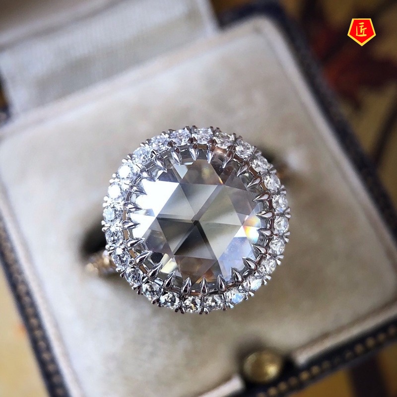 [Ready Stock]Retro Personality Shiny Diamond Ring