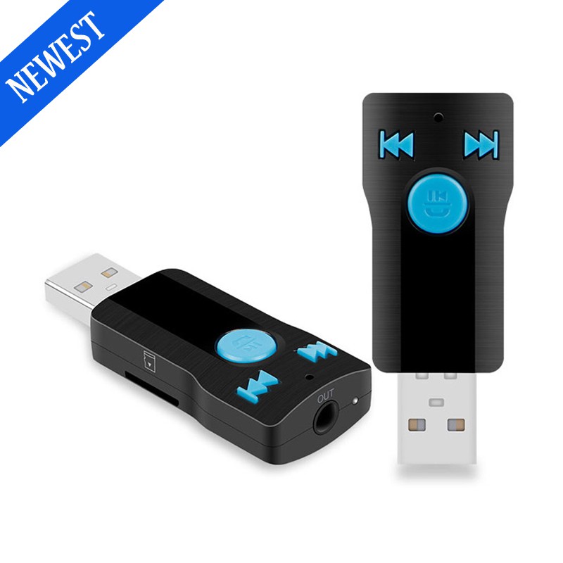 BC07 Bluetooth USB Receiver Music Receiver Adapter MP3 Player Bluetooth Car Handfree Calling 3.5MM