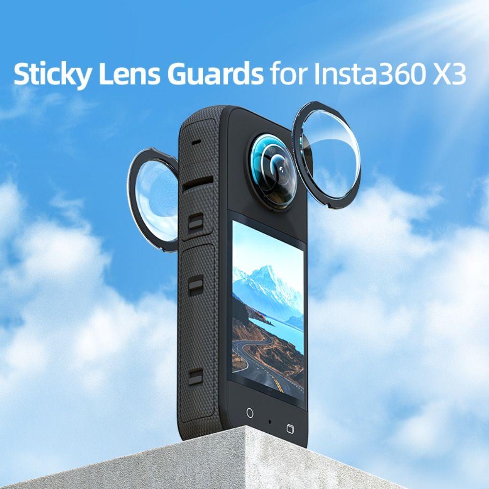 Nanas Sticky Lens Guard Camera Cover Pelindung Lensa Ganda Untuk Insta360 X3