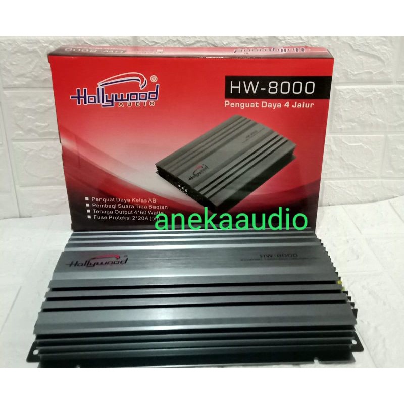 Power amplifier HOLLYWOOD HW-8000 Mosfet 4 channel Hollywood HW-8000