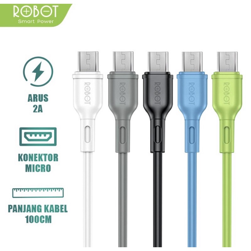 Kabel Data Fast Charging Robot RBM100 For Android Micro