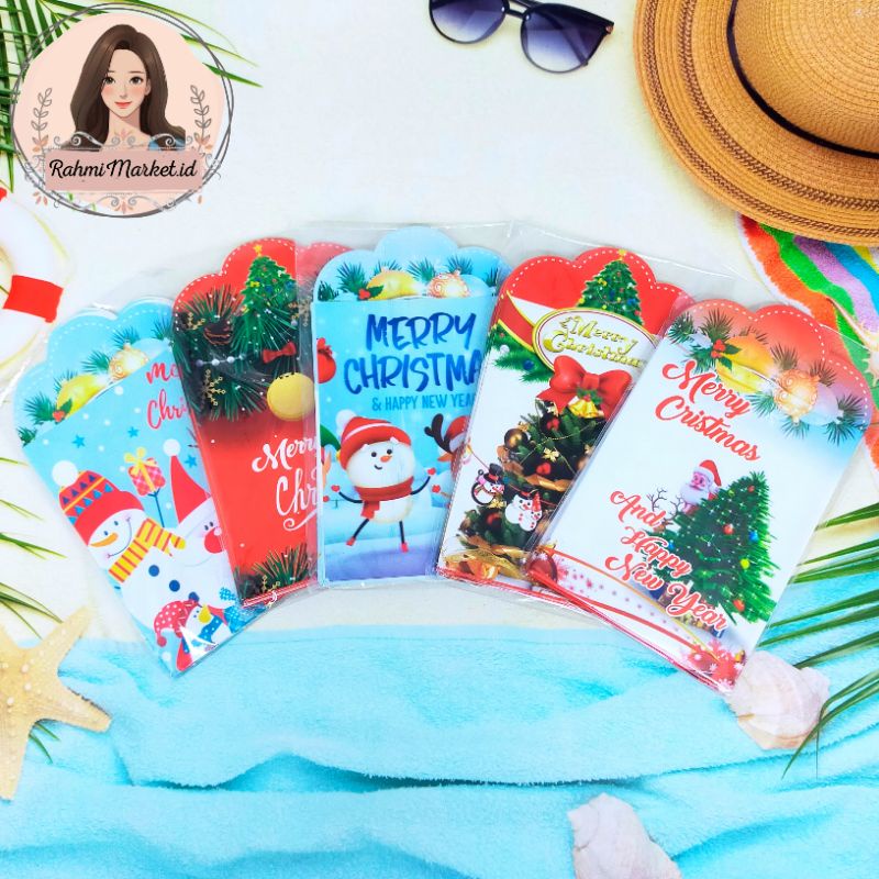 

Amplop Merry Christmas 1 PACK ( ISI 10 ) Amplop NATAL angpao NATAL