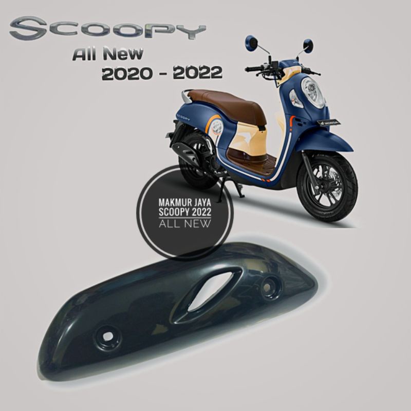 Cover Tutup Tameng Knalpot Honda Scoopy Standar Tahun 2020 - 2022 Original