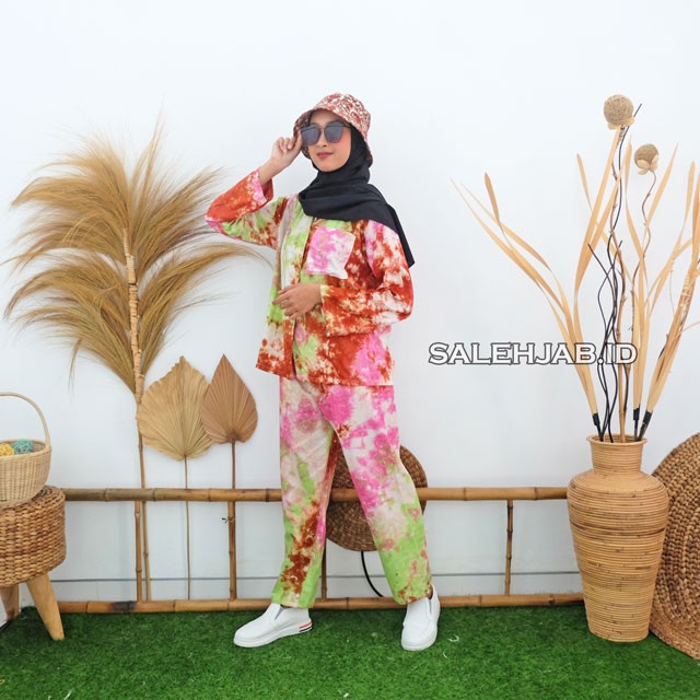 Setelan Baju Tidur Motif Bunga Sepatu / One Set Fashion Wanita Rayon Premium Kode T4 G4 G3 G2-4